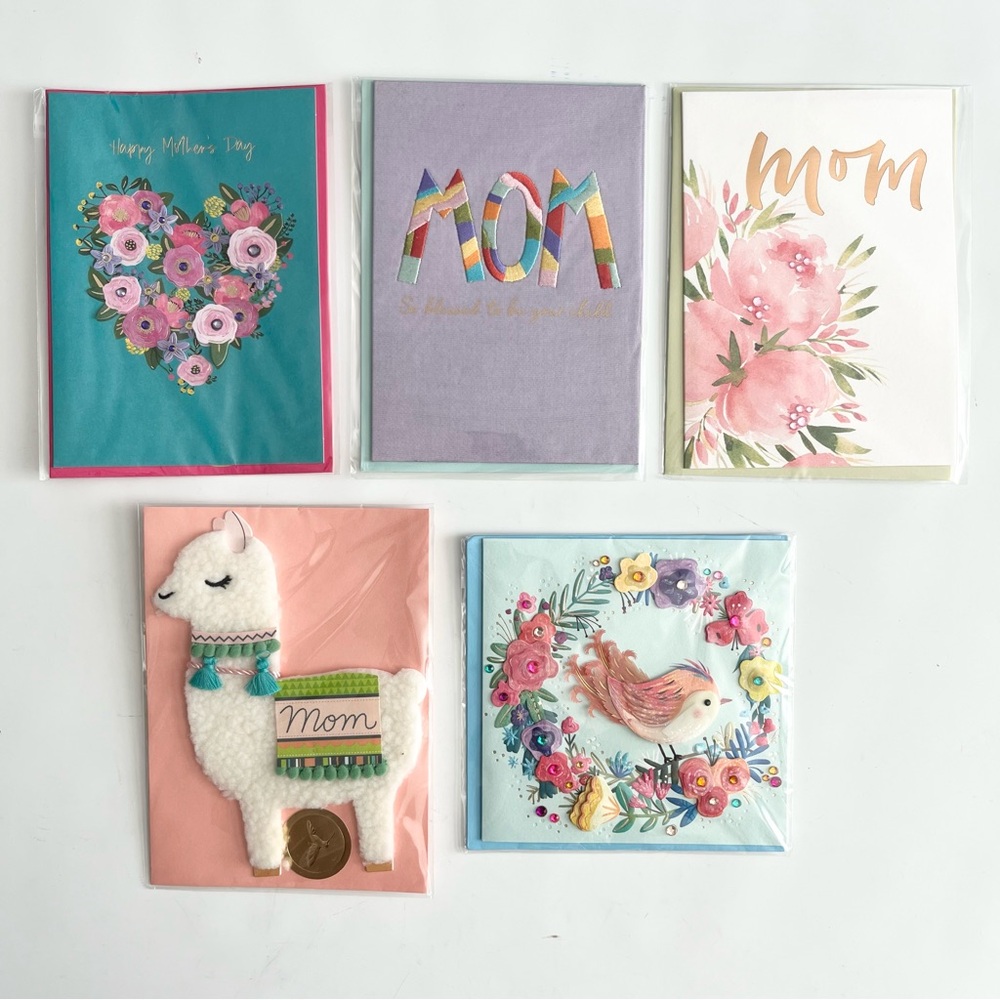 Papyrus Mothers Day Cards Lot Of 5 NEW